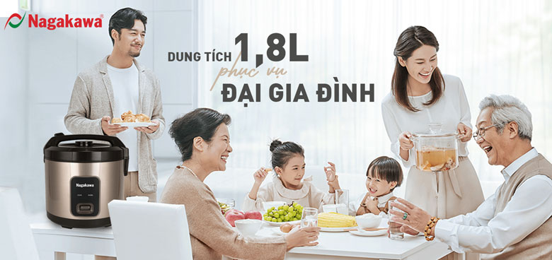 Nồi cơm điện cơ Nagakawa NAG0146
