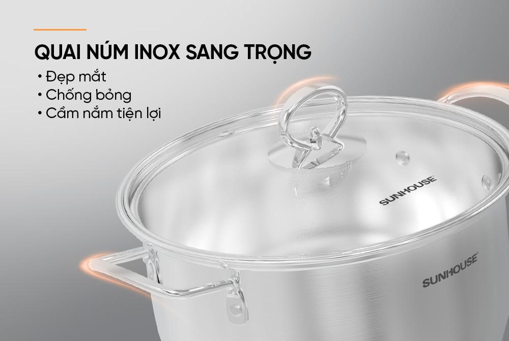 Bộ nồi Inox 5 đáy Sunhouse SHG788