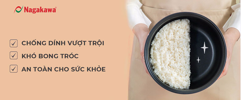 Nồi cơm điện cơ Nagakawa NAG0146