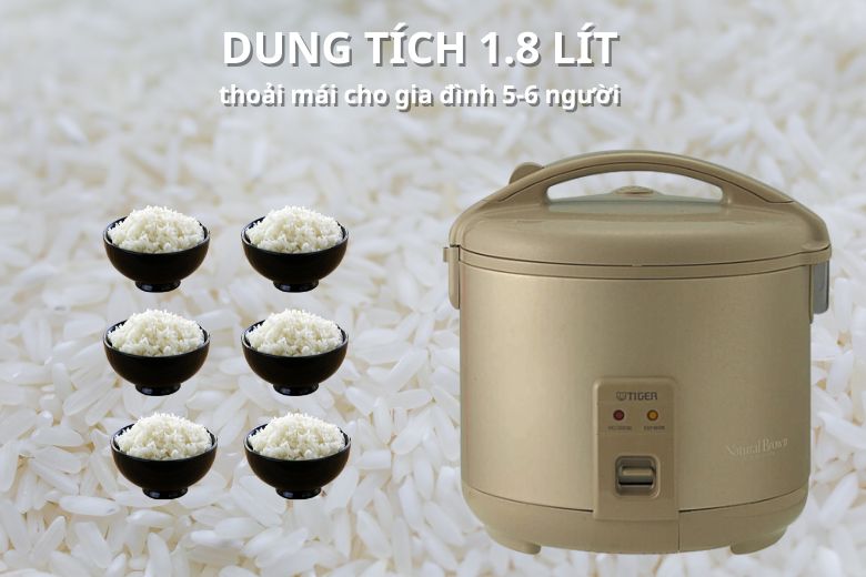 Nồi cơm điện Tiger 1.8 lít JNP-1800-TN