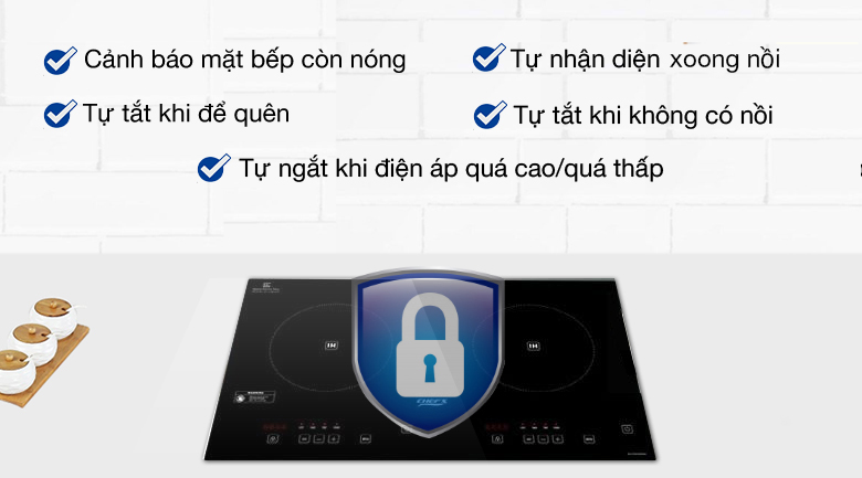 Bếp từ đôi Chefs DIH2000A