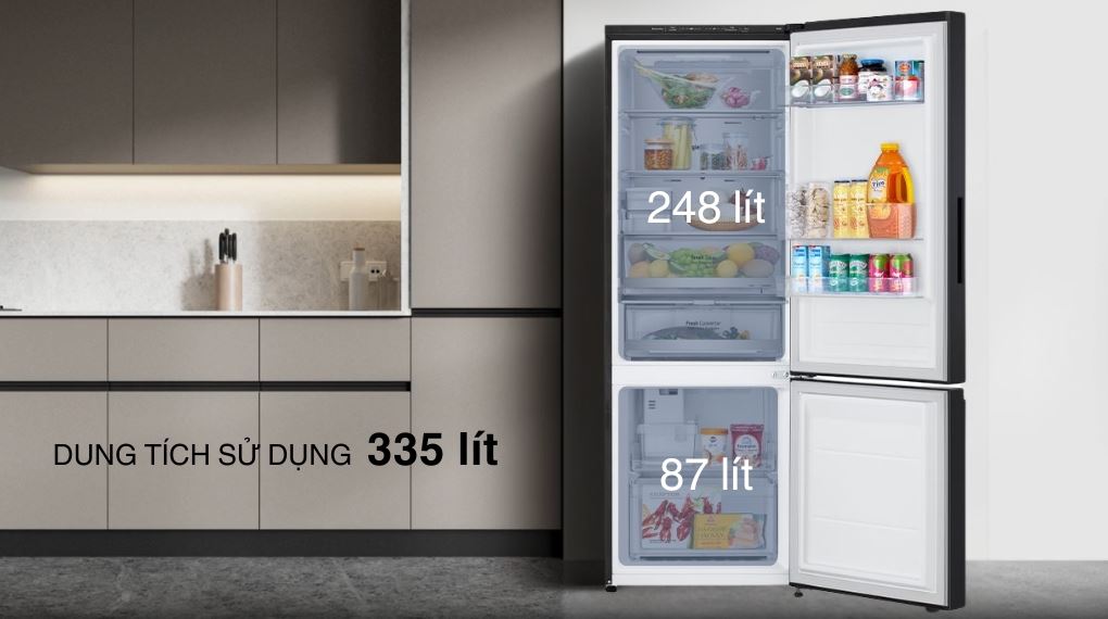 Tủ lạnh LG Inverter 335 lít LBB33BLGA