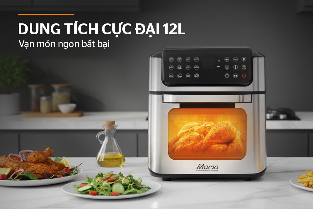 Nồi chiên không dầu Sunhouse Mama 12L SHD4094