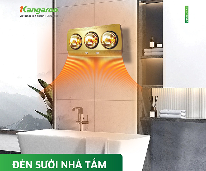 Đèn sưởi nhà tắm Kangaroo KGWH03T