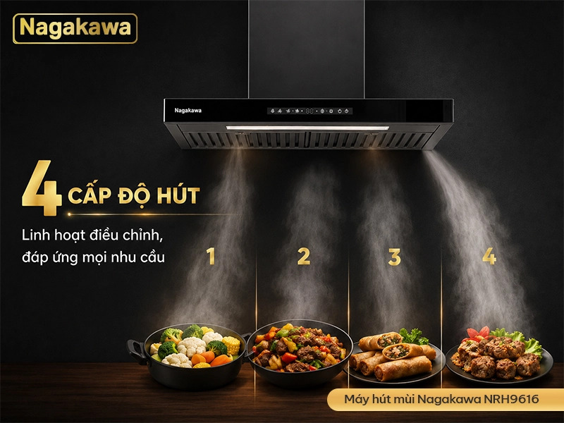 Máy hút mùi Nagakawa NRH9616