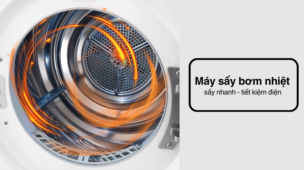 Máy sấy quần áo bơm nhiệt LG 10.5 kg DVHP50W