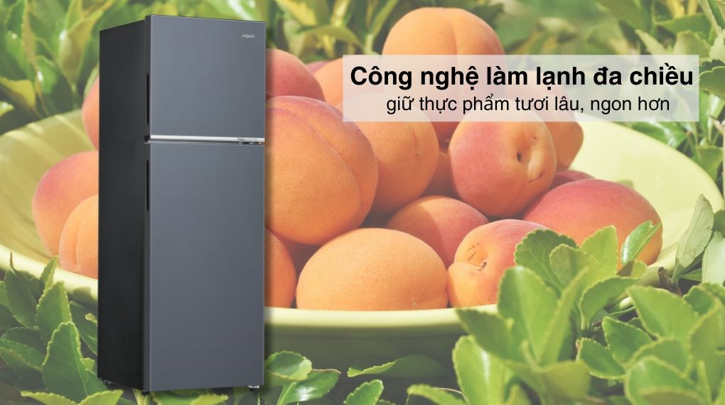 Tủ lạnh Aqua Inverter 358 Lít AQR-T410FA(SL)