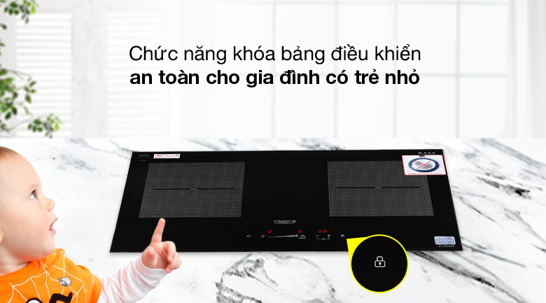 Bếp từ đôi lắp âm Chef's EH-DIH328