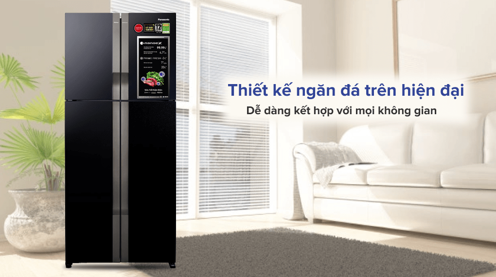 Tủ lạnh Panasonic Inverter 550 lít Multi Door NR-DZ601YGKV