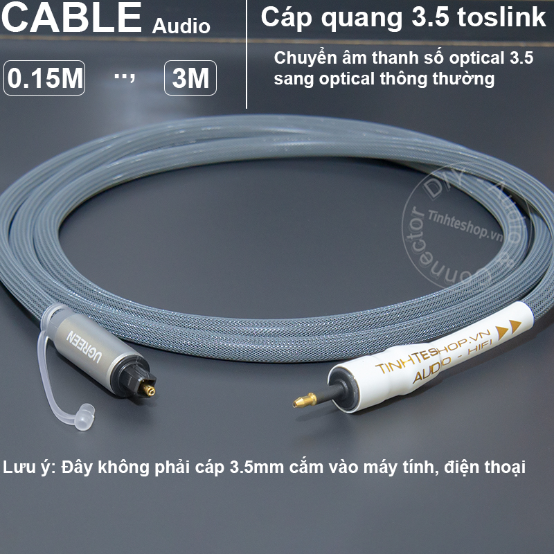 Những điểm lưu ý khi sử dụng cáp âm thanh 3.5mm toslink - Cáp 3.5mm quang sang quang