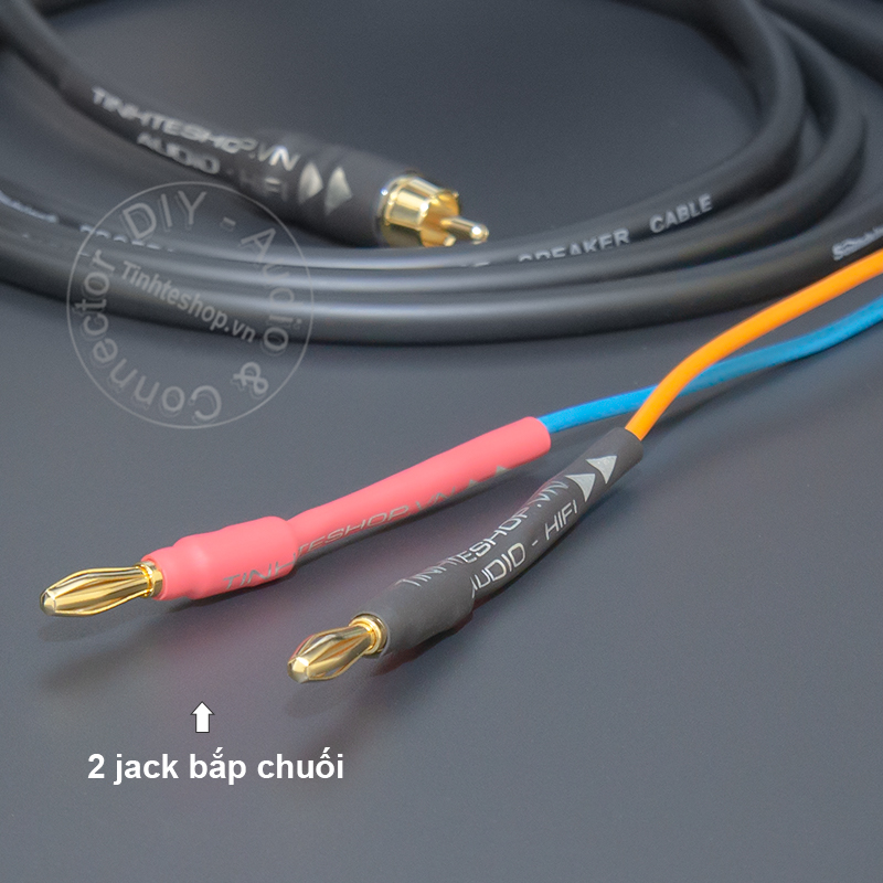 RCA to banana audio cable