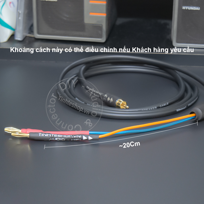 RCA to banana audio cable