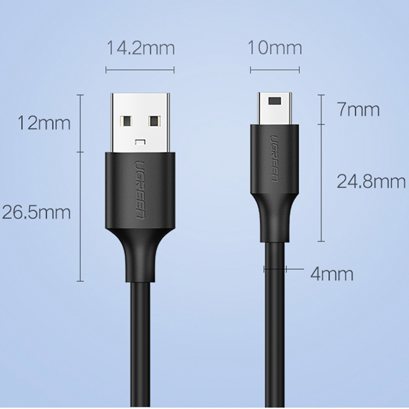 usb type-a to mini 5pin usb cable