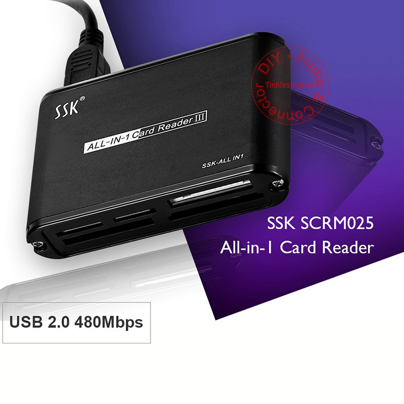 Đầu đọc thẻ đa năng SD Micro SD TF CF MS M2 XD USB 2.0