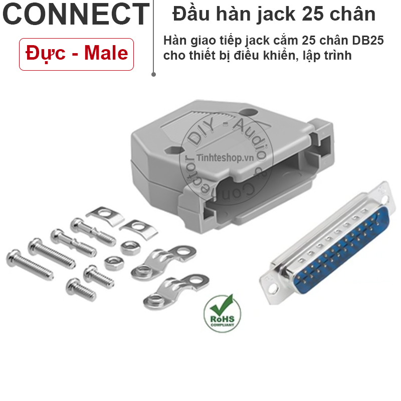 Đầu hàn vỏ ốp DB25 đực