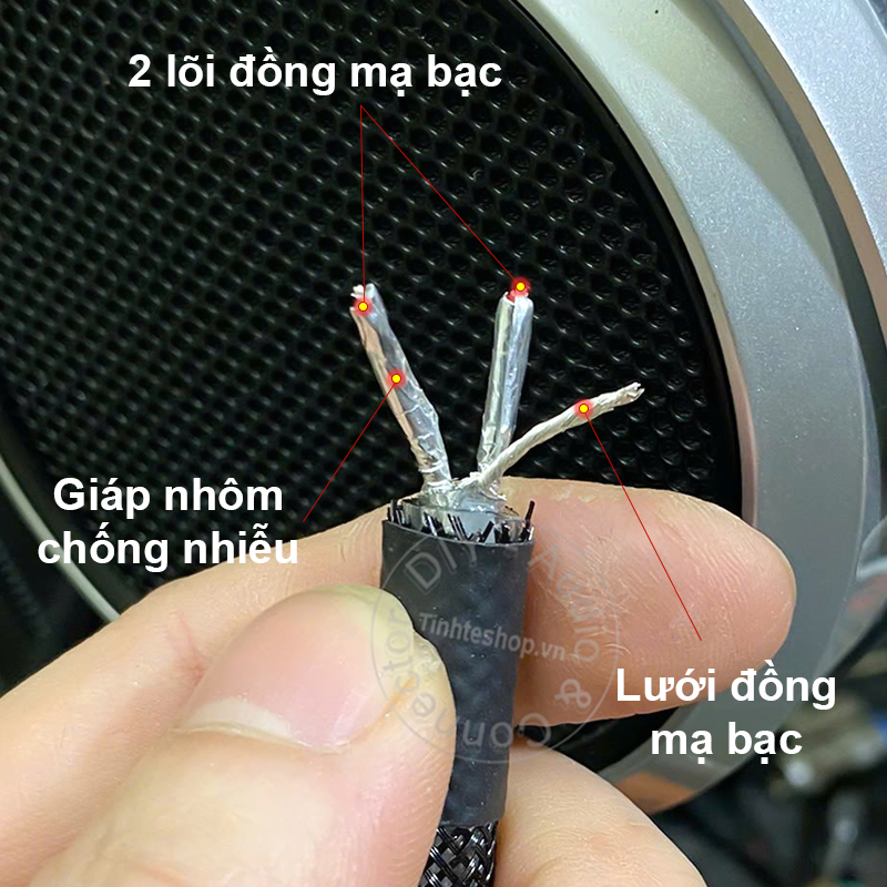 Dây 3.5 ra hoa sen đồng 5N mạ bạc