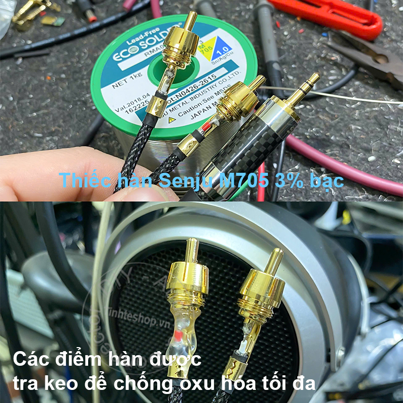 Dây 3.5 ra hoa sen đồng 5N mạ bạc