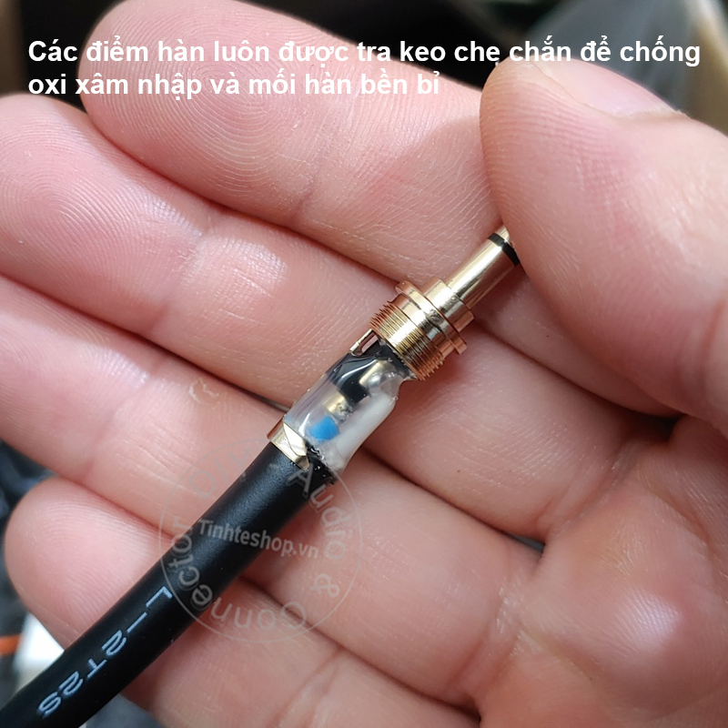 Cáp âm thanh 2 đầu 3,5 ngắn cắm cho AMP DAC
