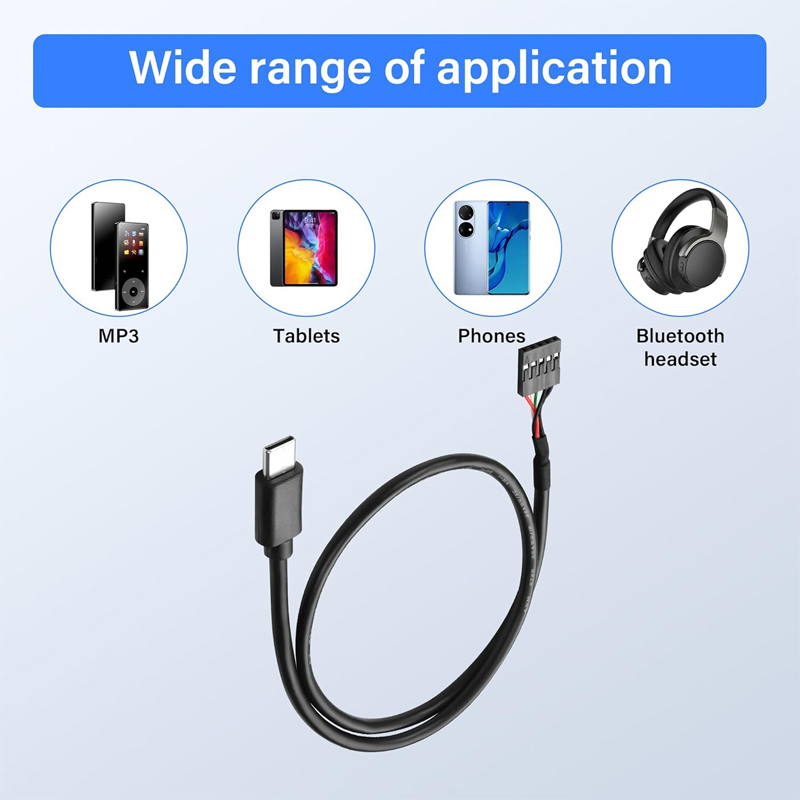 Dây USB C sang jack 5 chân USB trên mainboard