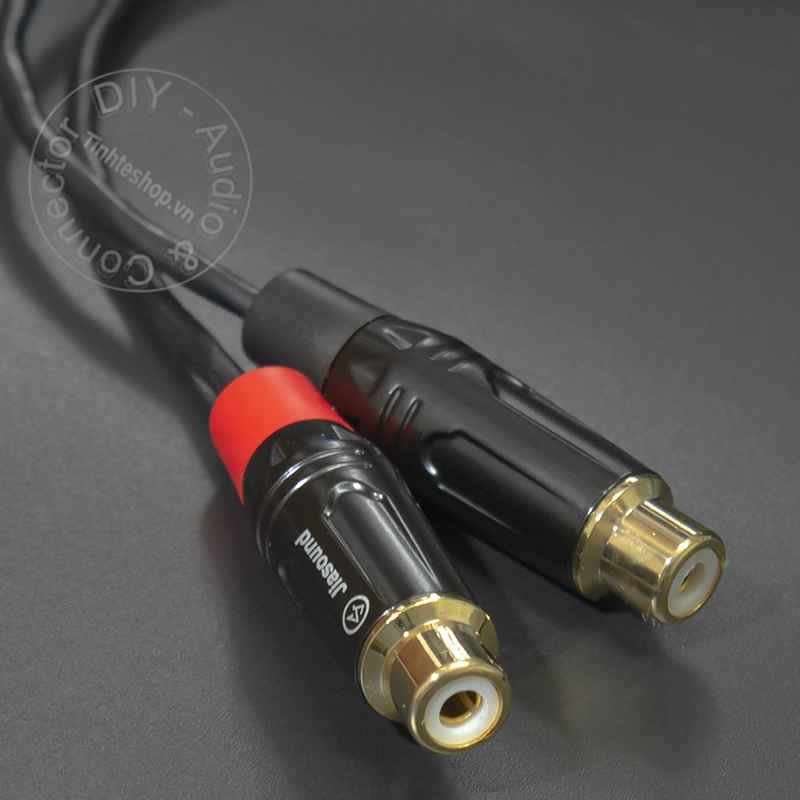 3.5mm to 2 RCA female cable