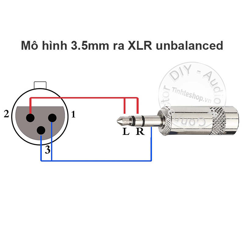 Dây 3.5mm sang XLR unbalanced