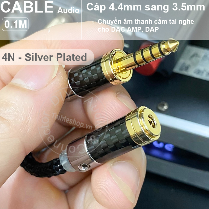 4.4mm to 3.5mm balanced audio cable headphone jack with DAC AMP DAP