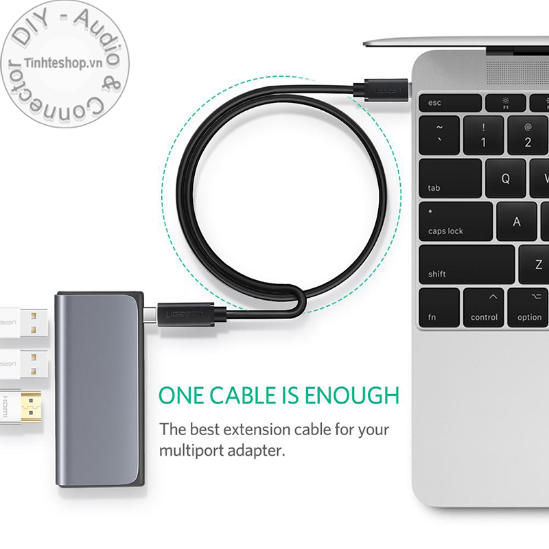 Cáp USB type C nối dài gen 1 5Gbps hỗ trợ 4K60Hz