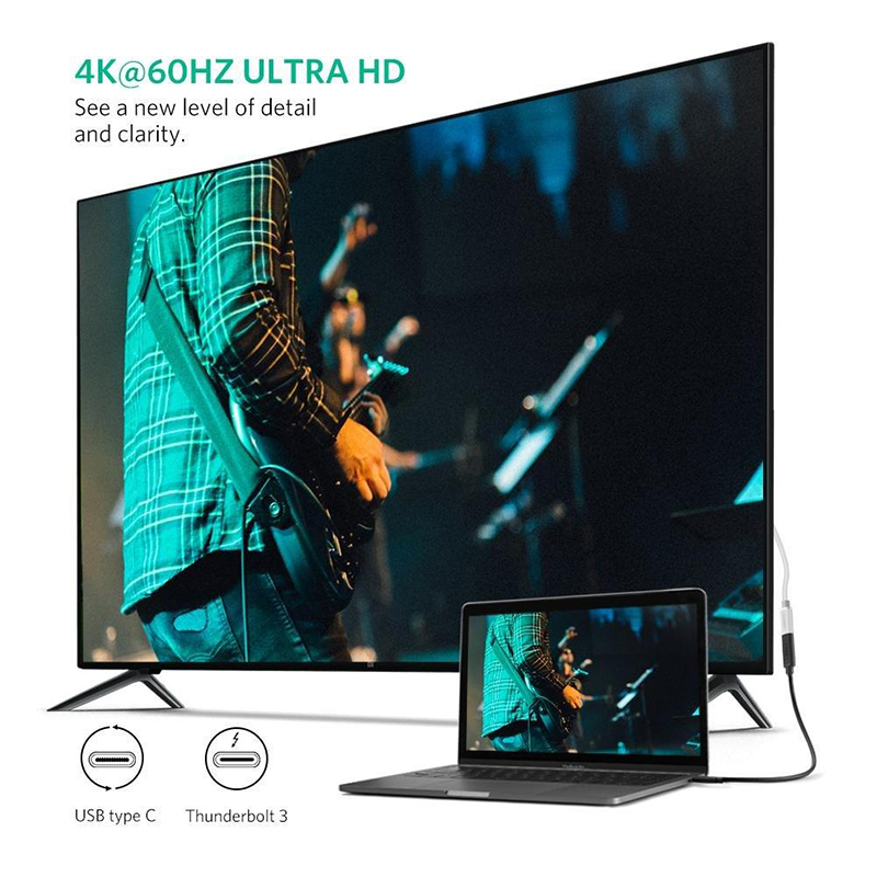 Cáp USB type C nối dài gen 1 5Gbps hỗ trợ 4K60Hz