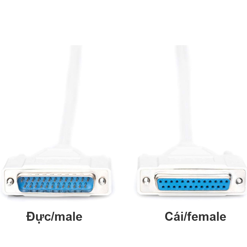 Parallel Extension Cable for PC D-Sub 25 to D-Sub 25 Plug to Female for Printer, PDA, Scanner or Modem, Approx