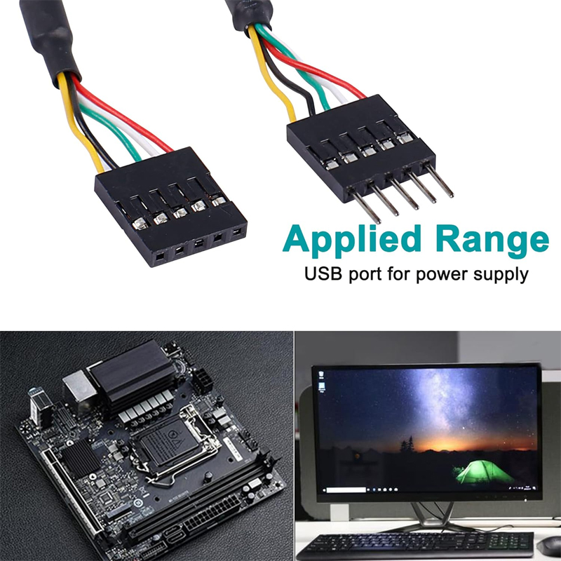 Dây USB 5pin IDC 2.54mm kéo dài đực cái