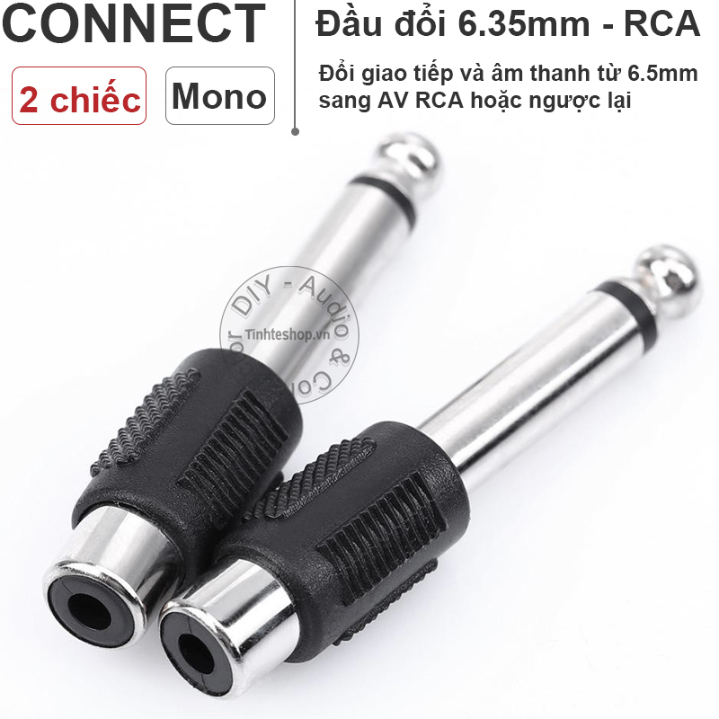 Jack cắm 6.5mm mono ra AV cái