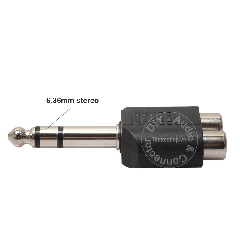 Đầu chuyển 6.5mm ra 2 AV RCA