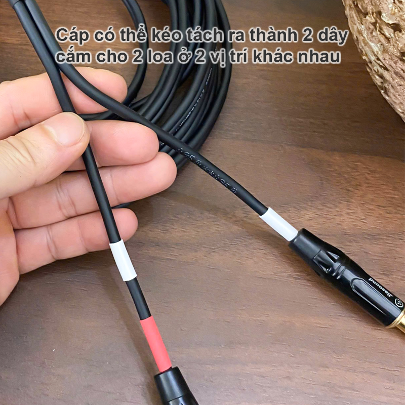 Dây 6.35mm stereo 1 đầu thẳng 1 đầu vuông góc