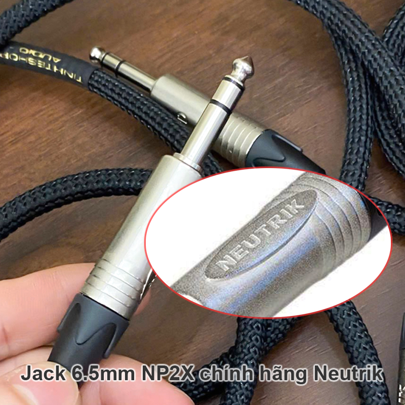 Cáp 2 đầu 6.5mm stereo TRS