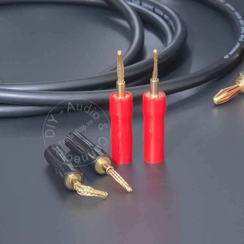 Audio jack for Speakers 24K gold-plated soft copper mesh Âmplifier