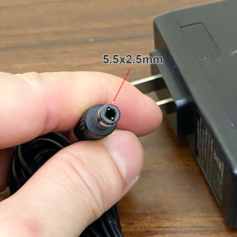 Converts AC power to 12-volt DC power supply with 24 watts of power.