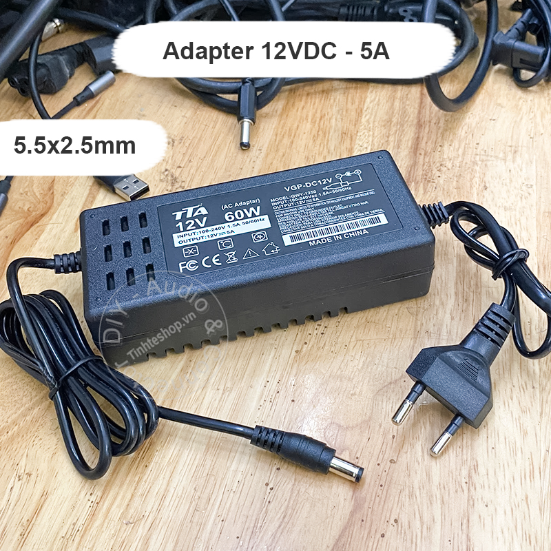 Cục chuyển nguồn AC sang DC 12V5A