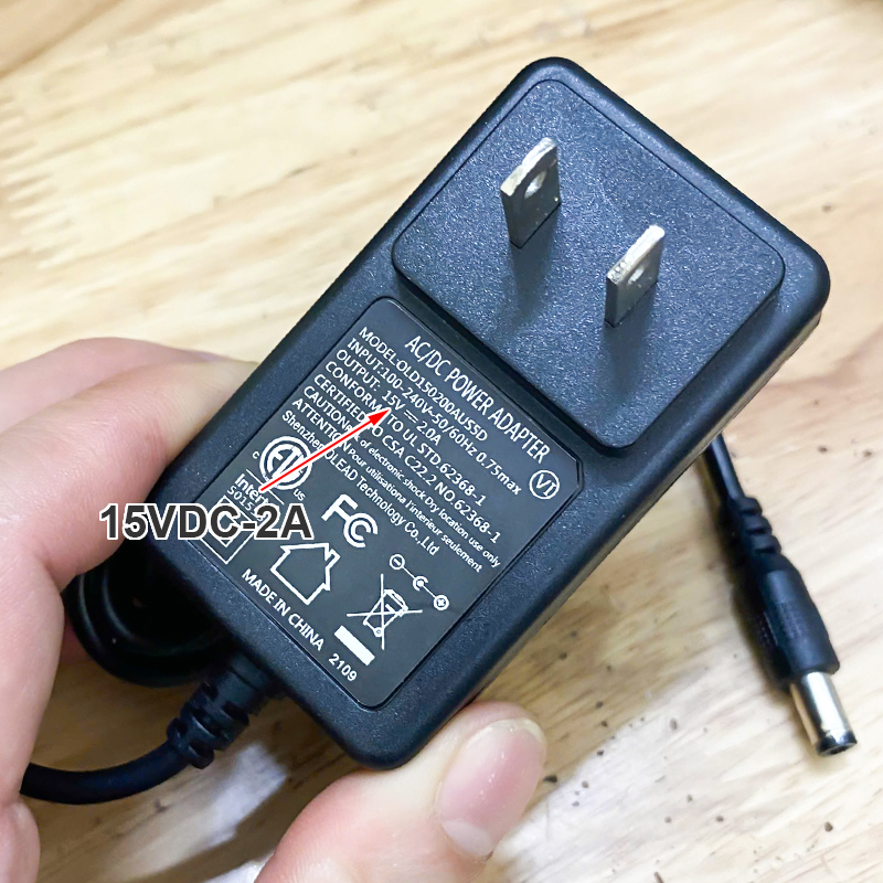 Bộ sạc adapter 15V2A