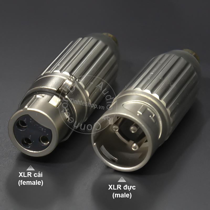 XLR female nto RCA female adapter