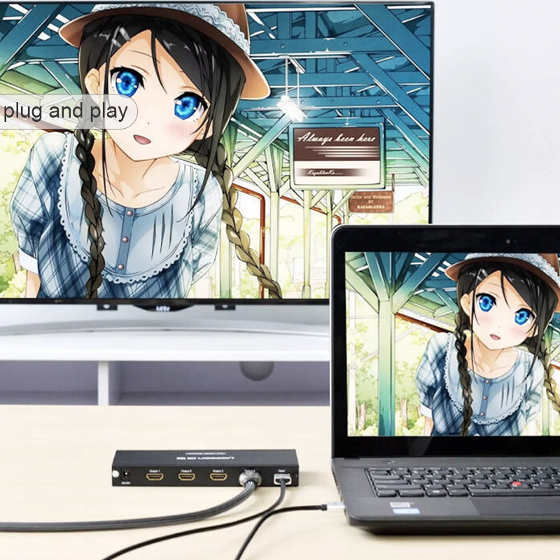 bộ chia hdmi 4 cong 4k ugreen 40202