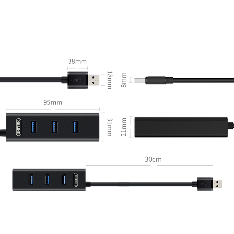 Bộ chia USB Unitek y-3089