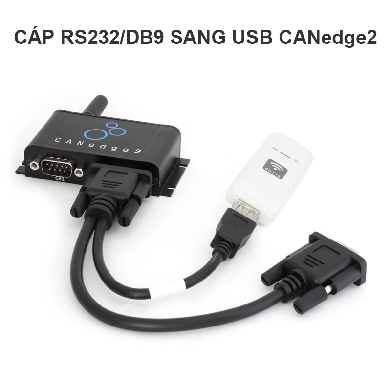 CANedge2 RS232 - DB9 sang USB