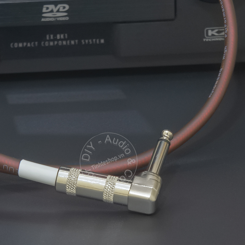 Elbow and straight mono 6.5mm audio cable DIYc