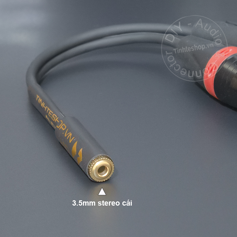 DIY 3.5mm female to 2 female XLR audio cable
