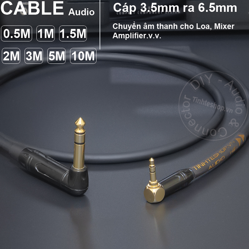 3.5mm to 6.35mm TRS cable