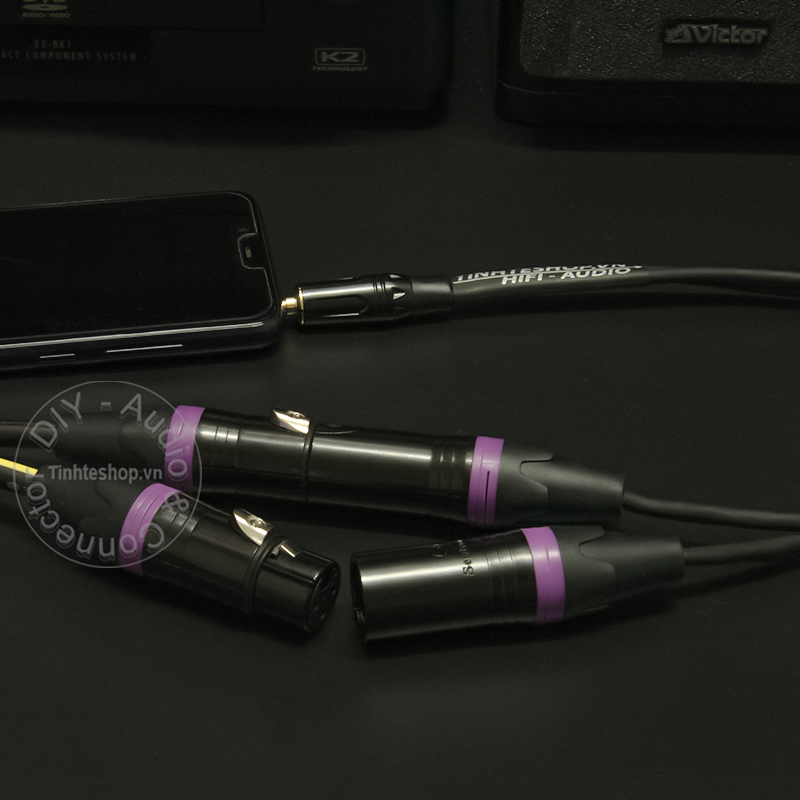 cable 3.5mm trs to 2 xlr male