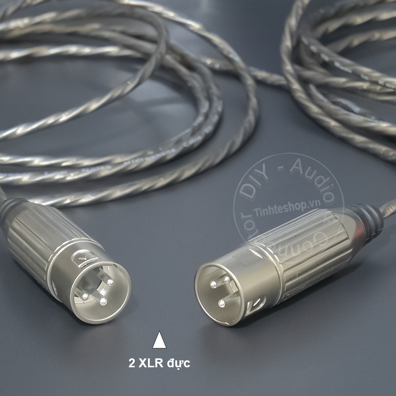 DIY 3.5mm to 2 XLR male audio cables from 0.2 to 5 meters