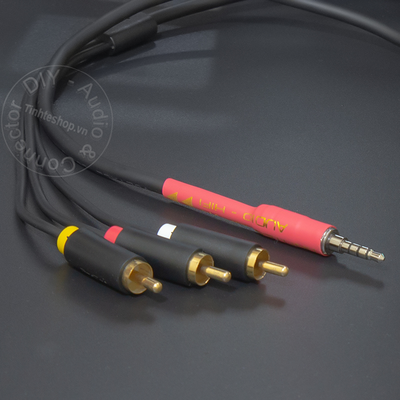 3 RCA to 3.5mm cable