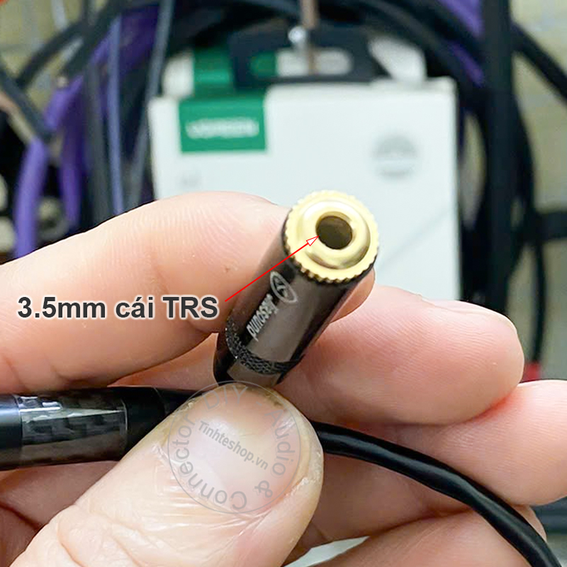 Dây chuyển jack 3.5 micro 3 nấc sang 4 nấc
