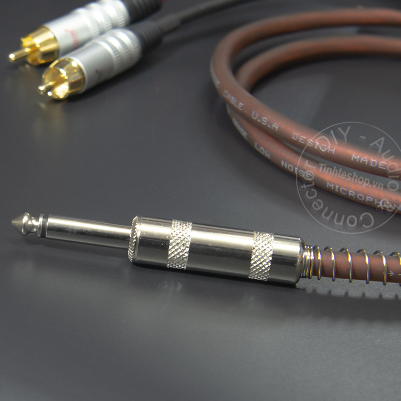 XLR female to 6.35mm TS cable